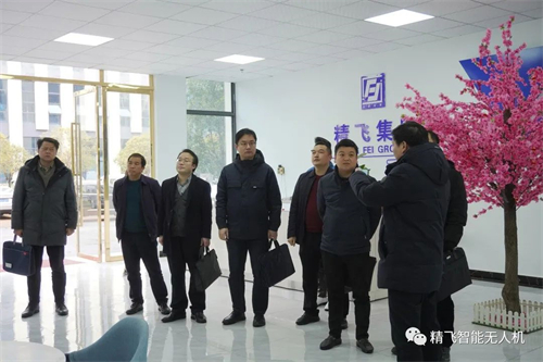 娄底市委领导到精飞集团进行调研